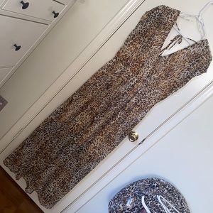 Forever 21+ leopard maxi dress